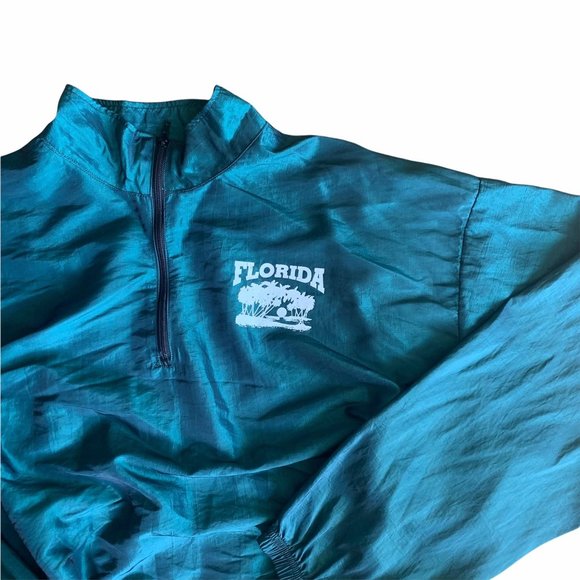 Vintage Sunergy Garments Holographic Iridescent FL Windbreaker - Picture 2 of 5